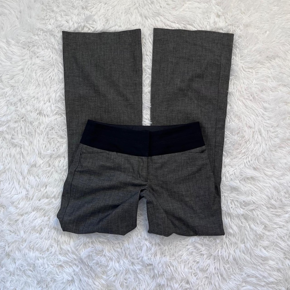 y2k gray bootcut flare trouser pants 00